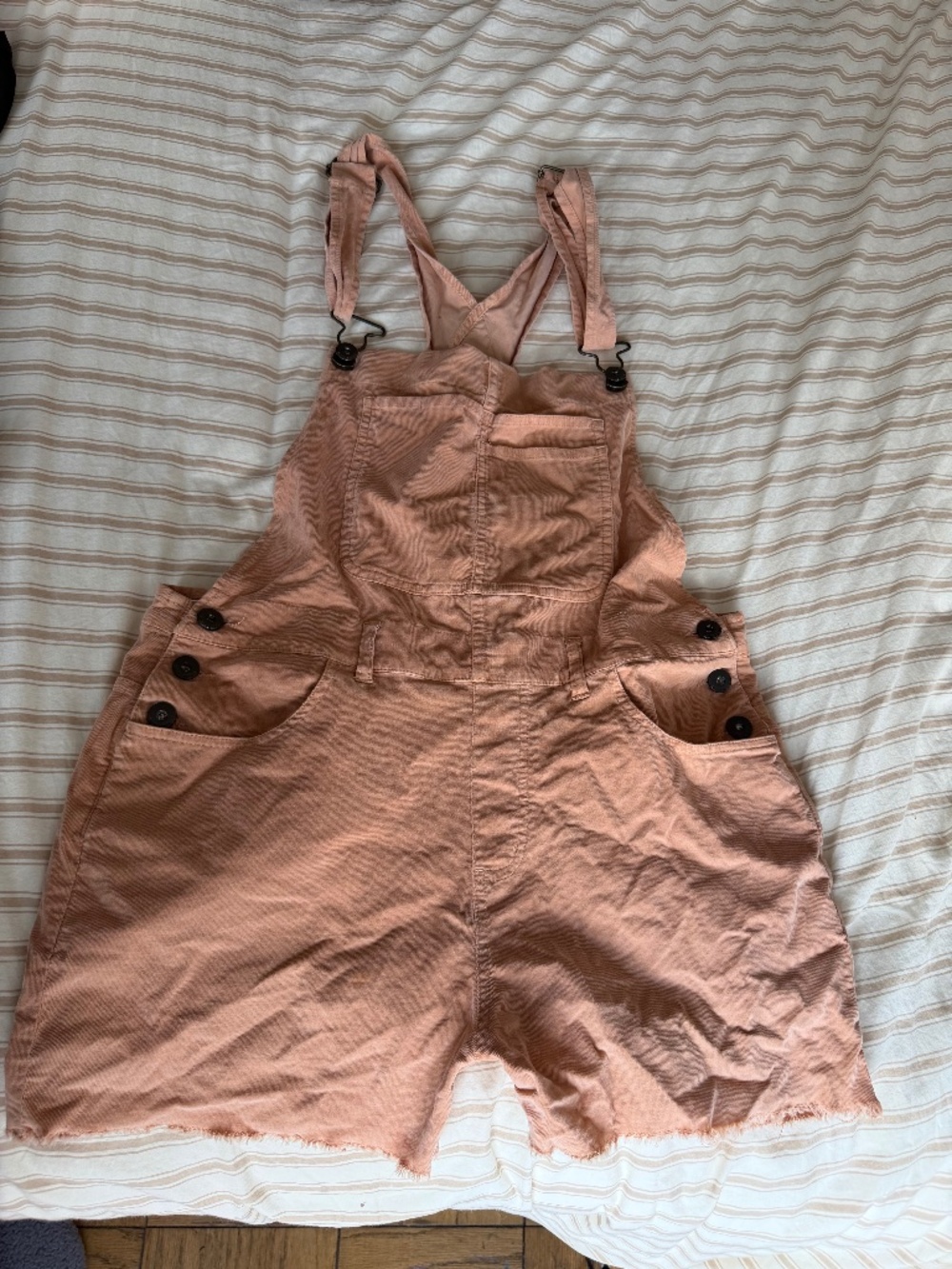 Orange Short Overalls